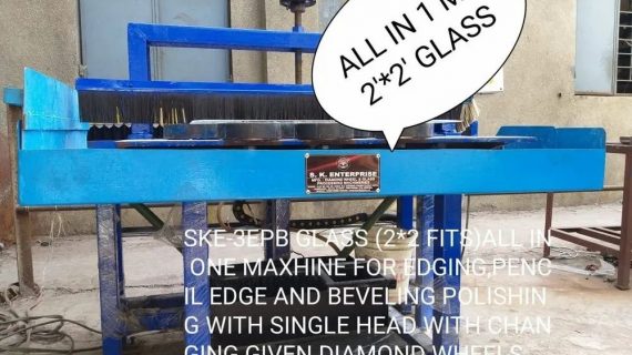 Glass Edging Beveling Pencil OG SKE-EPB(2HP)All In 1 Machine Semi Automatic