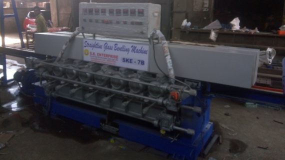 Glass Beveling Machine ‘Ske-9b(30hp) ‘Vertical Semi Automatic Machine, Production Capacity: 100
