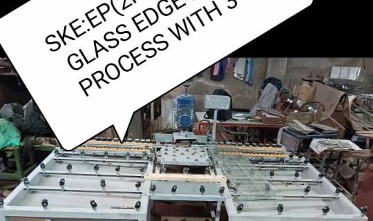 GLASS EDGE GRINDING POLISHING MACHINE.SKE-EP(2HP), Manual