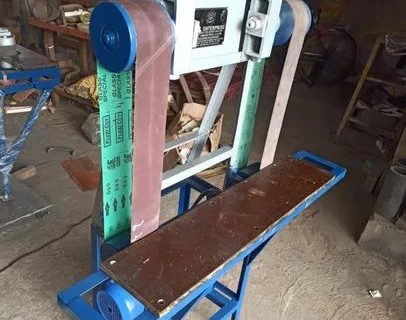 Standing Double Belt Hand Glass Grinding Machine.SKE-DBVMC(2HP)